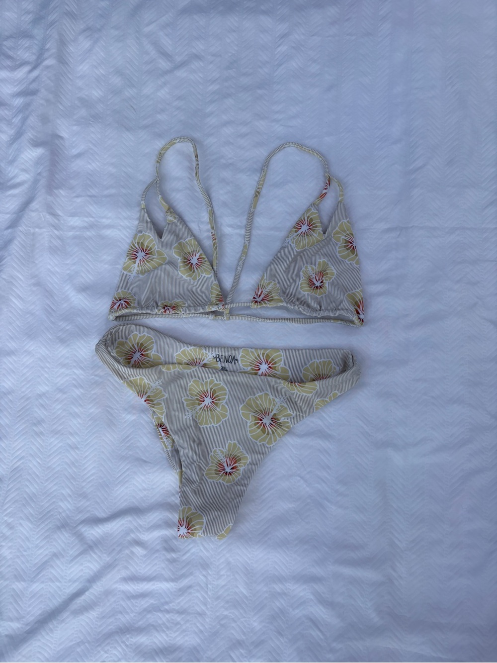 Benoa Swim Yellow Hapa Set